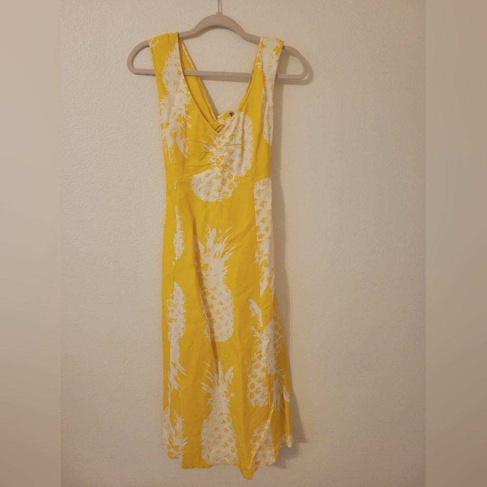 Anthropologie Maeve pineapple dress 4p